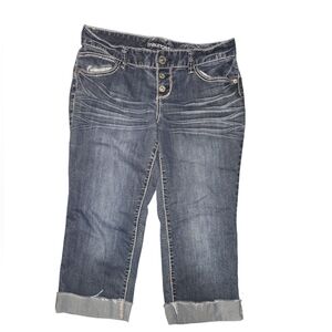 Maurices Dark Blue Ankle Jeans